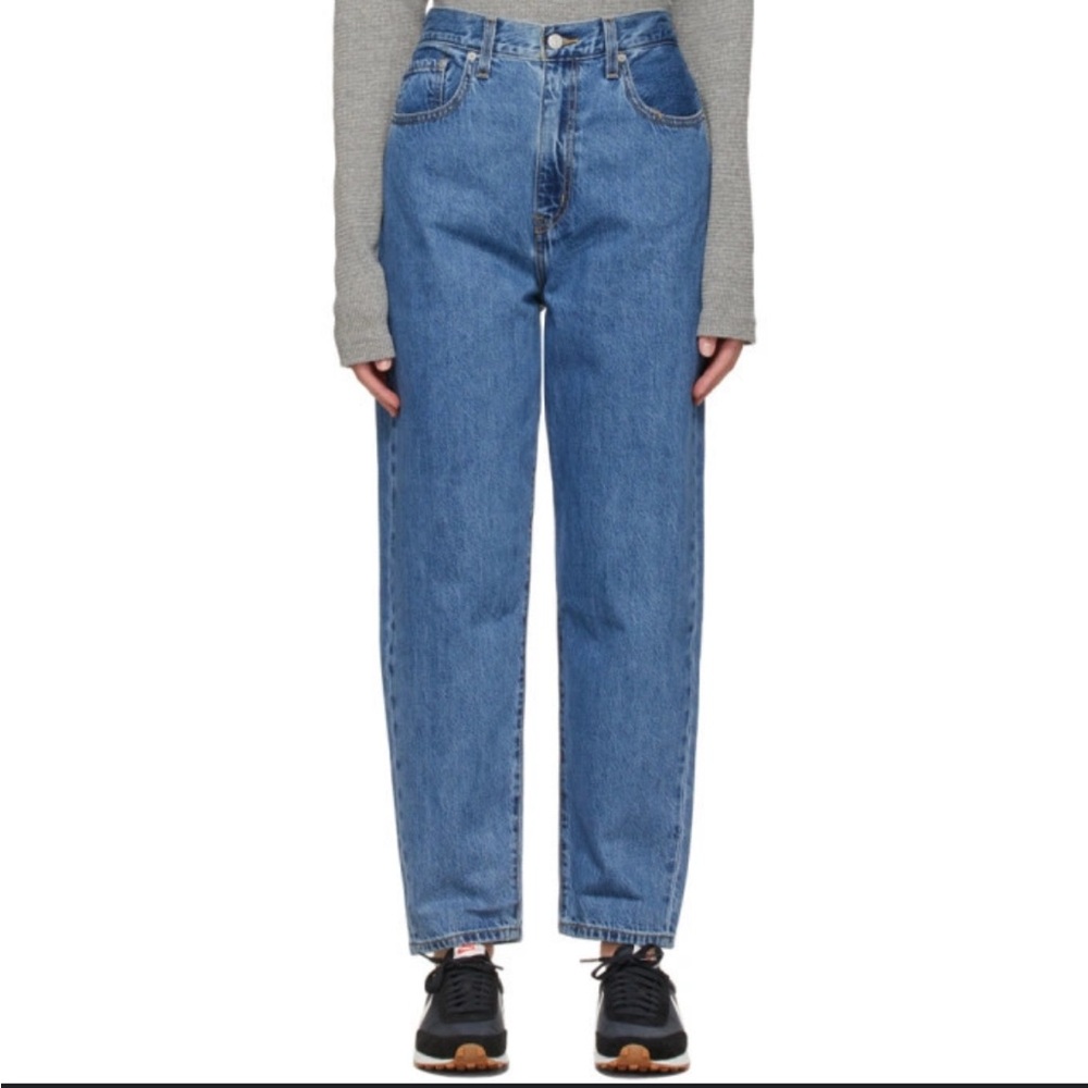 Levi's High Loose Taper Blue Denim Jeans